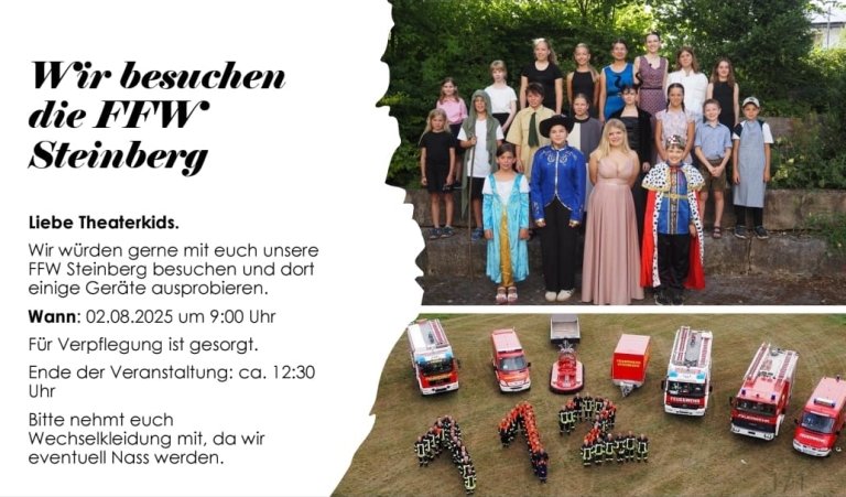 Theaterkids besuchen FFW Steinberg