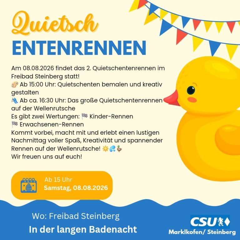 Quietschentenrennen 08.08.2026