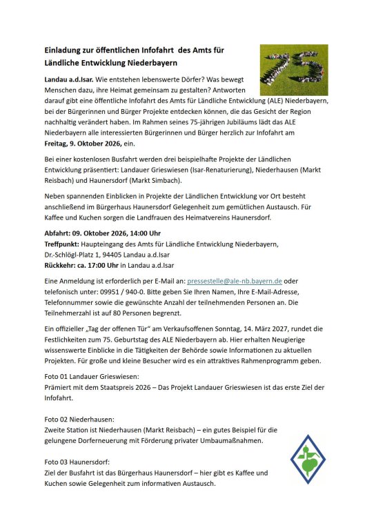 ALE Infofahrt Flyer2 ALE Infofahrt Flyer2