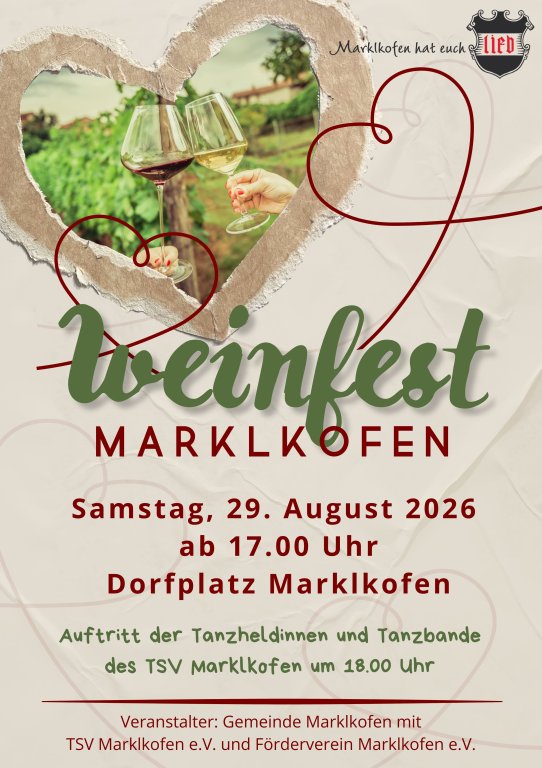 Weinfestplakat 2026