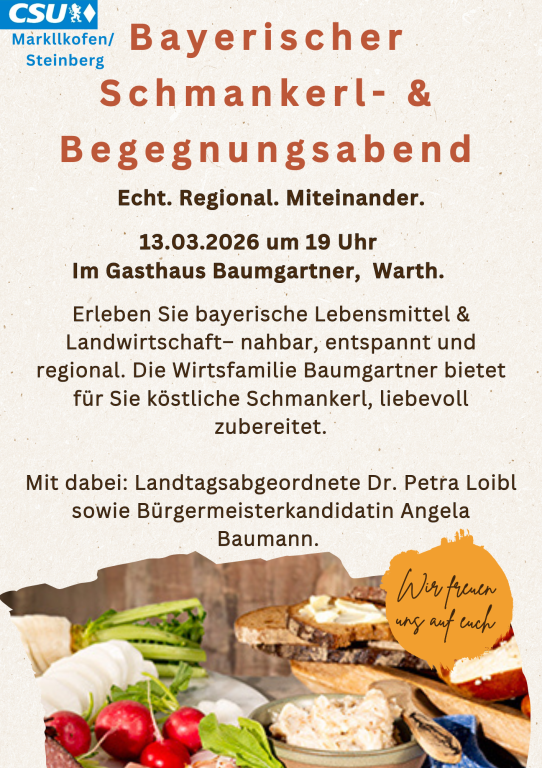 Bayerischer Schmankerl- und Begegnungsabend FLYER