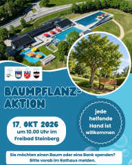 Baumpflanzaktion im Freibad Baumpflanzaktion im Freibad
