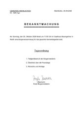 Bekanntmachung Bürgerversammlung 2026